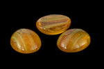 Vintage 8mm x 10mm Gold Flecked Topaz Oval Cabochon #XS99-A-1
