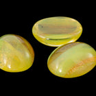 Vintage 8mm x 10mm Gold Flecked Yellow Oval Cabochon #XS99-A-2