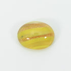 Vintage 8mm x 10mm Gold Flecked Yellow Oval Cabochon #XS99-A-2