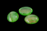 Vintage 8mm x 10mm Gold/Green Stripe Oval Cabochon #XS99-I-2