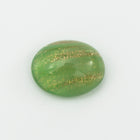 Vintage 8mm x 10mm Gold/Green Stripe Oval Cabochon #XS99-I-2
