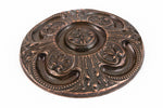 50mm Dark Antique Copper Baroque Medallion #ZWS052-General Bead